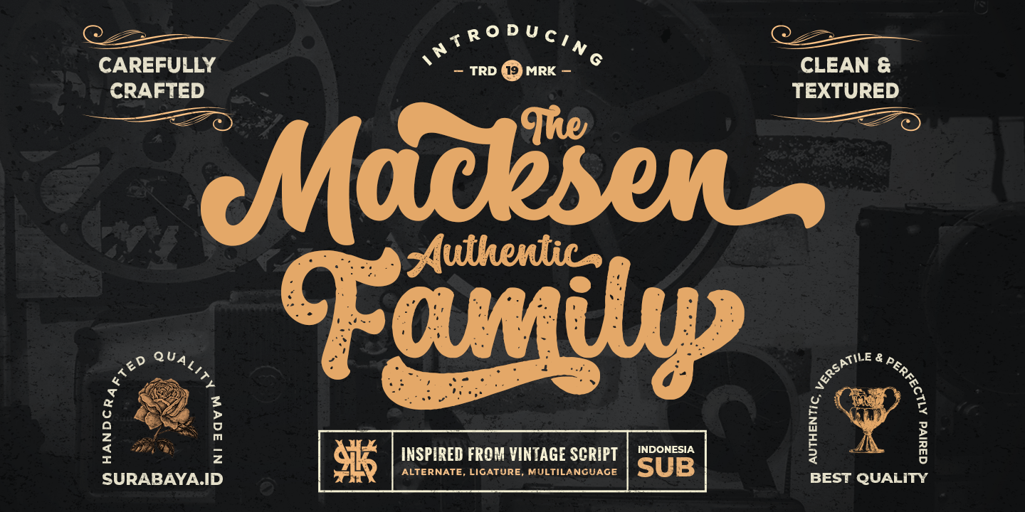 Пример шрифта The Macksen #1